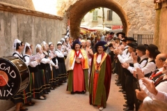 Passage des confréries dans la haie d'honneur