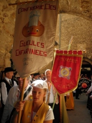 Passage des confréries dans la haie d'honneur