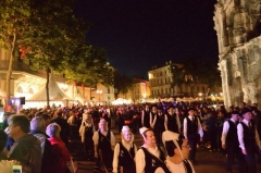 arrivée aux arènes