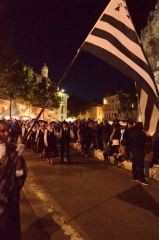 arrivée aux arènes